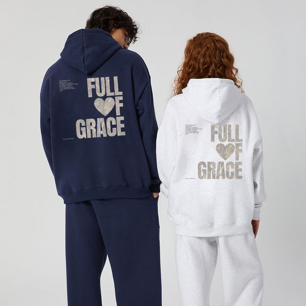 Full Of Grace Christian Premium Fleece Hoodie Set