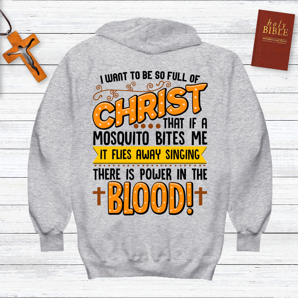 Full Of Christ Funny Christian Hoodie
