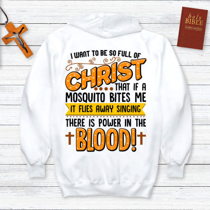 Full Of Christ Funny Christian Hoodie
