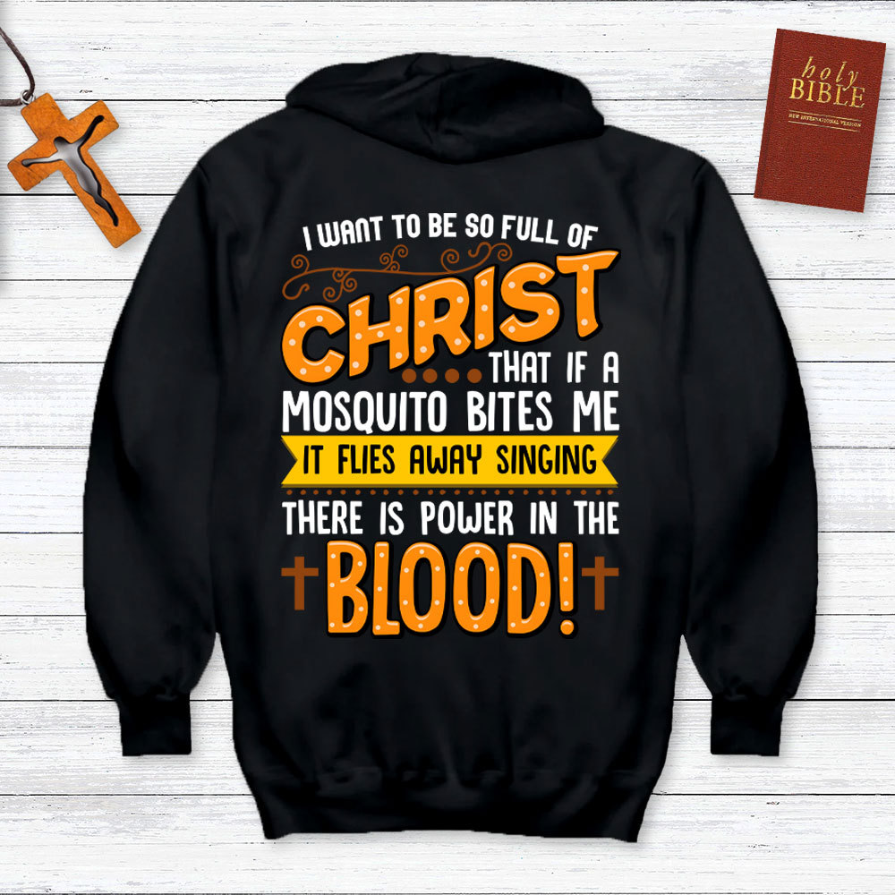 Full Of Christ Funny Christian Hoodie