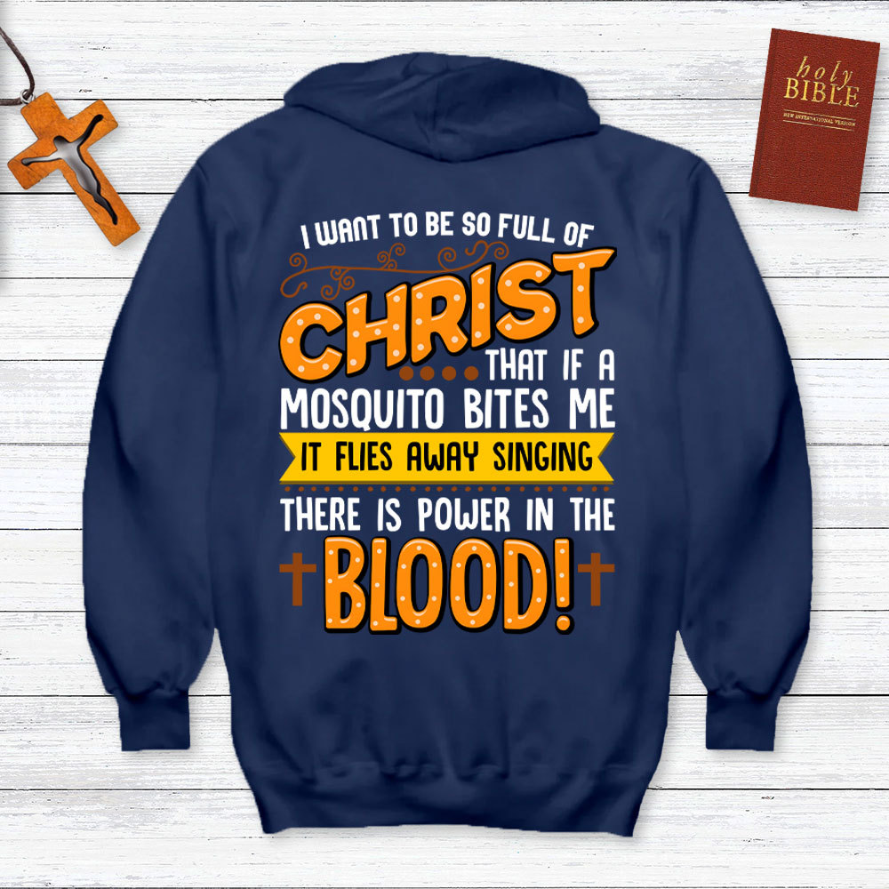 Full Of Christ Funny Christian Hoodie