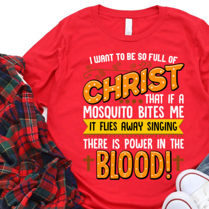 Full Of Christ Funny Christian Long Sleeve T-Shirt