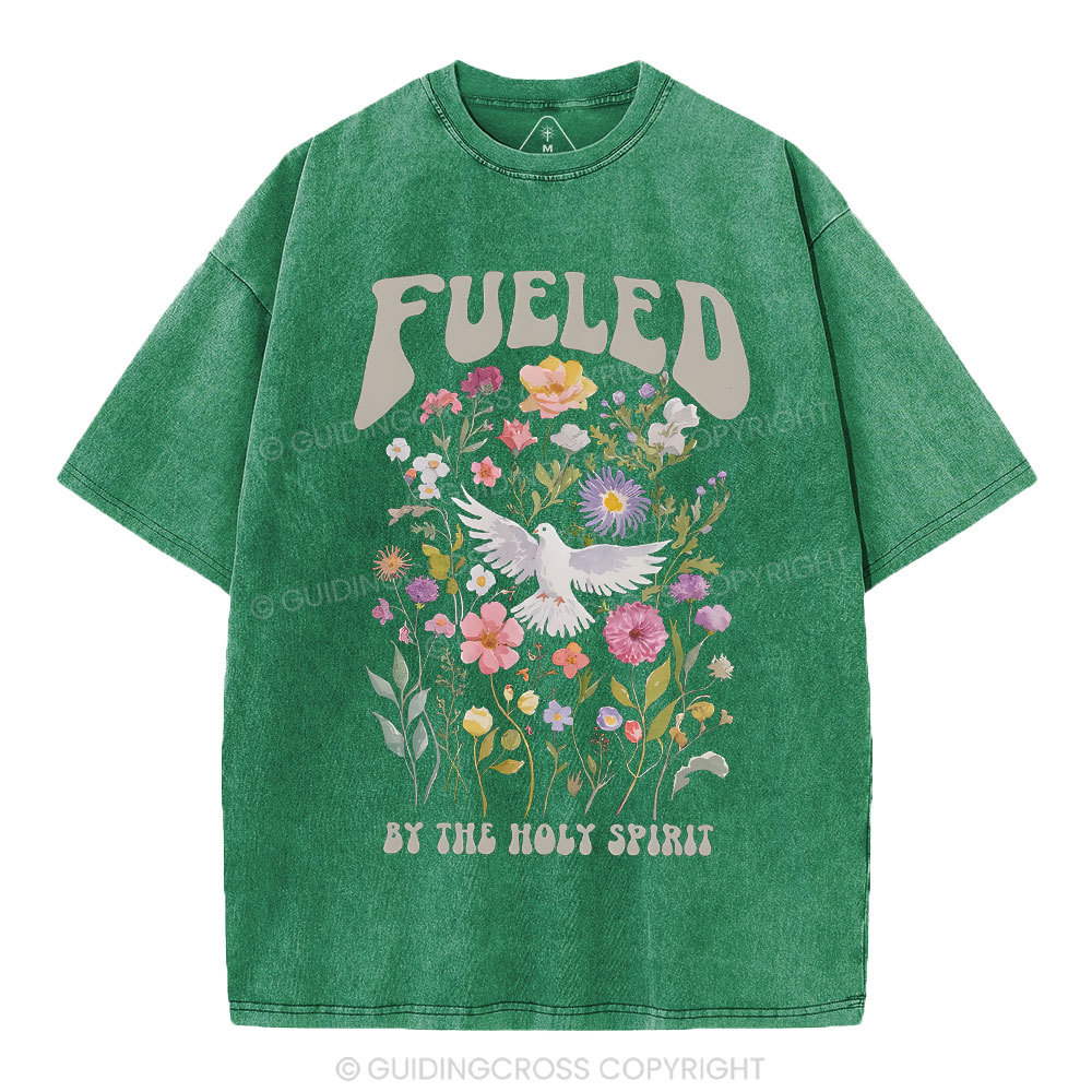 Fulled By The Holy Spirit Christian Washed T-Shirt
