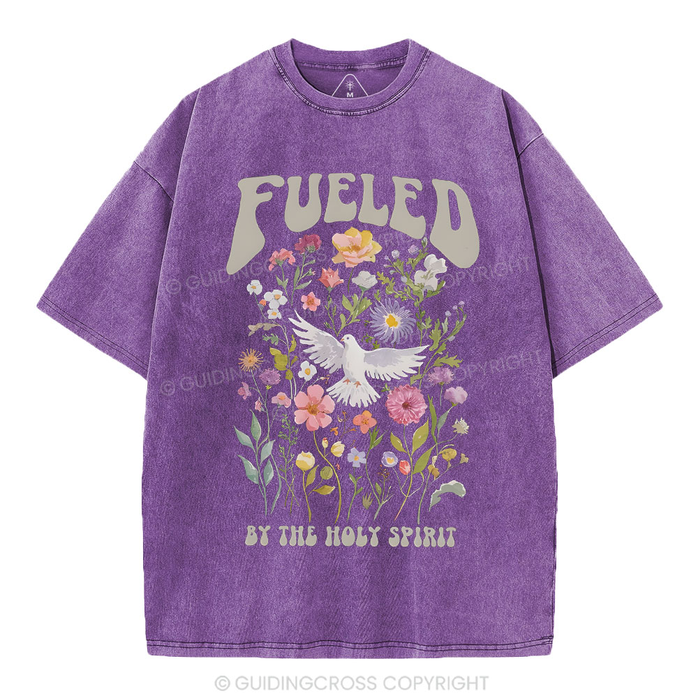 Fulled By The Holy Spirit Christian Washed T-Shirt