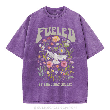 Fulled By The Holy Spirit Christian Washed T-Shirt