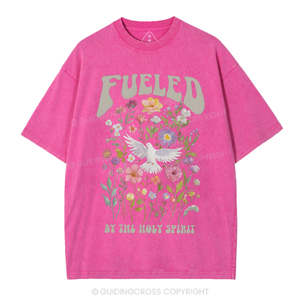 Fulled By The Holy Spirit Christian Washed T-Shirt