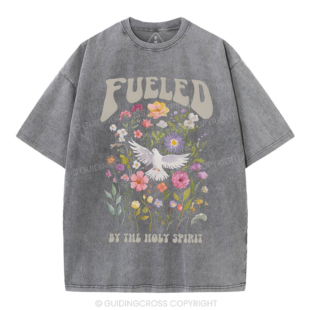 Fulled By The Holy Spirit Christian Washed T-Shirt