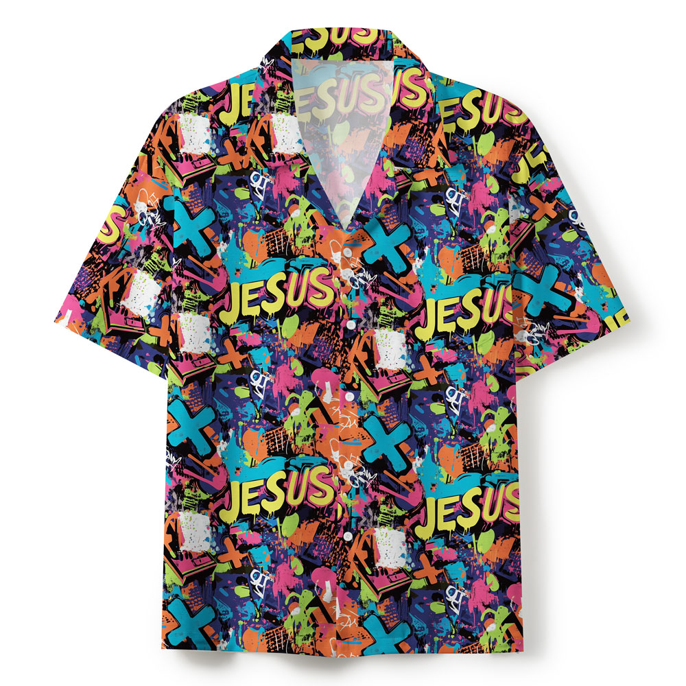 Frist Of All I'm God Pieces Christian Hawaiian Shirt Sale - GuidingCross