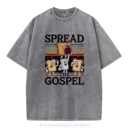 Funny Spread The Gospel Christian Washed T-Shirt