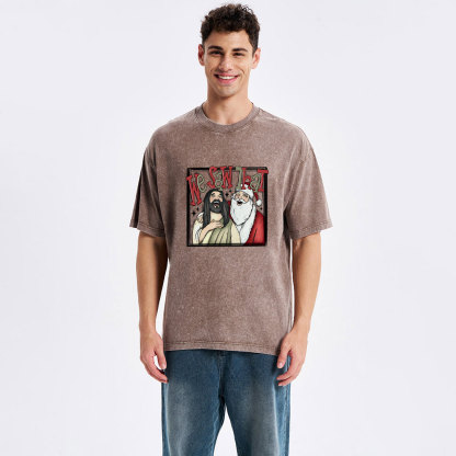 Funny We Saw That Christian Christmas Washed T-Shirt