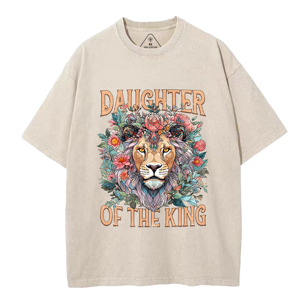Daughter Of The King Christian Washed T-Shirt