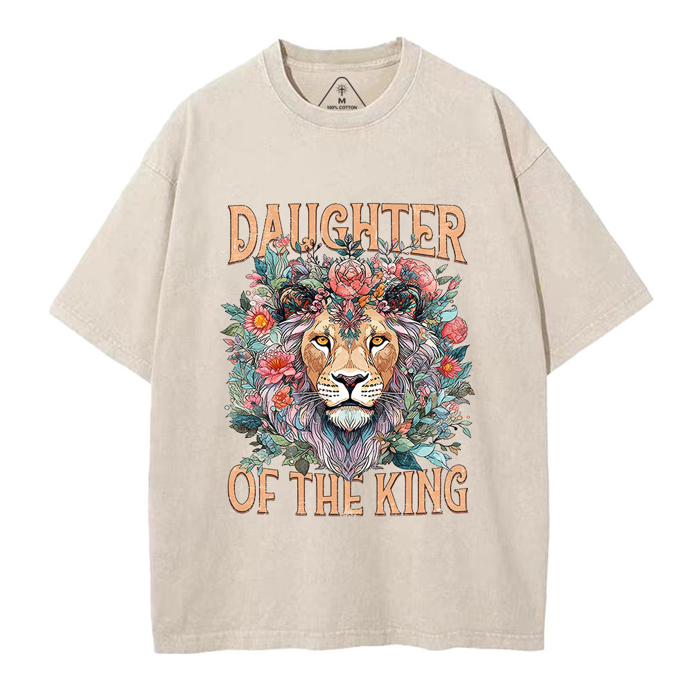 Daughter Of The King Christian Washed T-Shirt