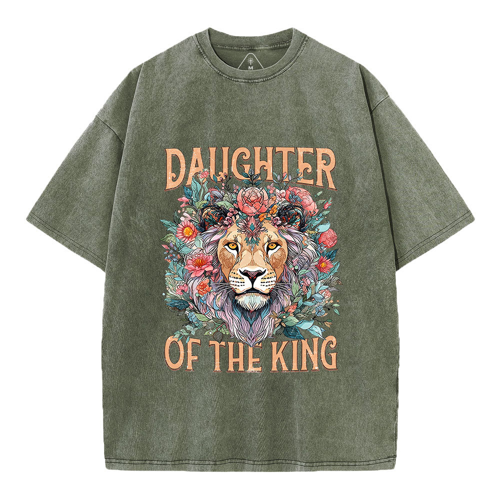 Daughter Of The King Christian Washed T-Shirt