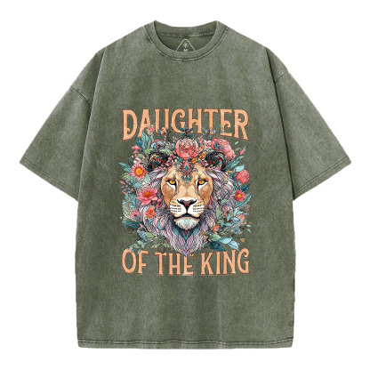 Daughter Of The King Christian Washed T-Shirt