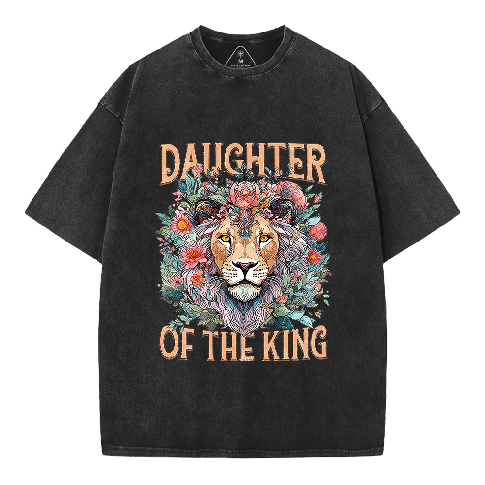 Daughter Of The King Christian Washed T-Shirt Sale - GuidingCross