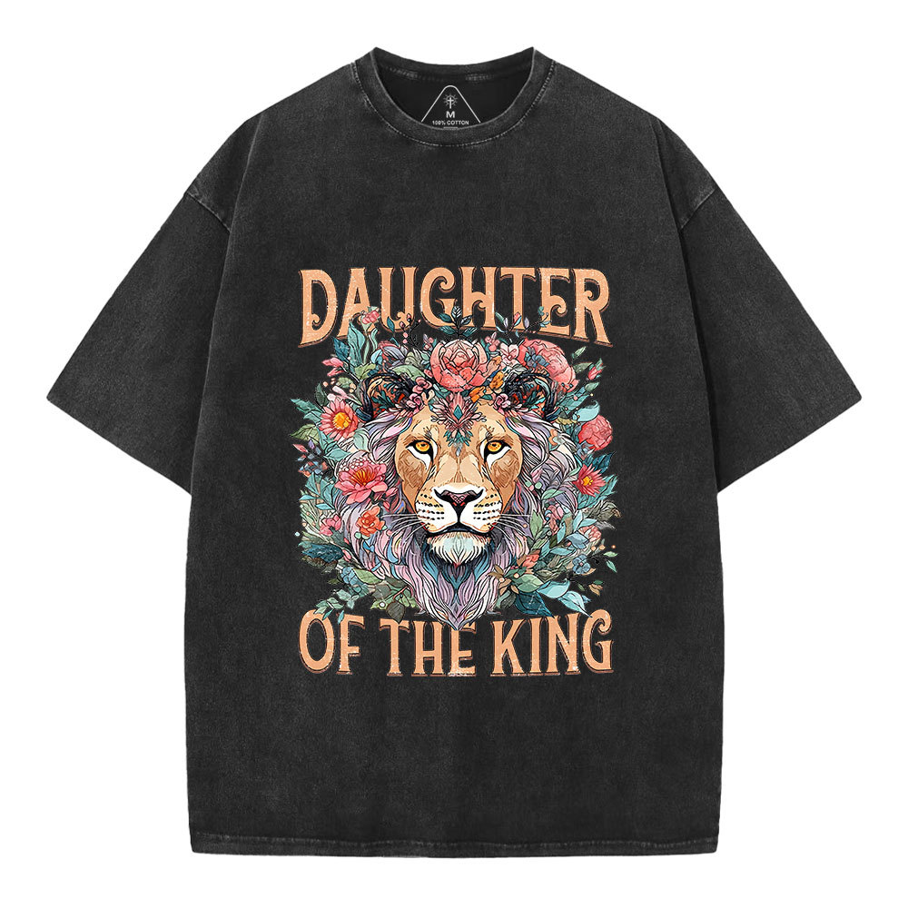 Daughter Of The King Christian Washed T-Shirt Sale - GuidingCross