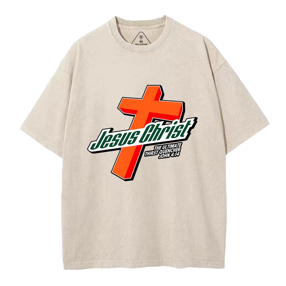 Jesus Christ Cross Christian Washed T-Shirt Sale - GuidingCross