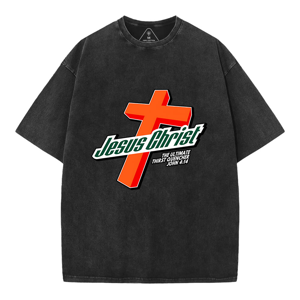 Jesus Christ Cross Christian Washed T-Shirt Sale - GuidingCross
