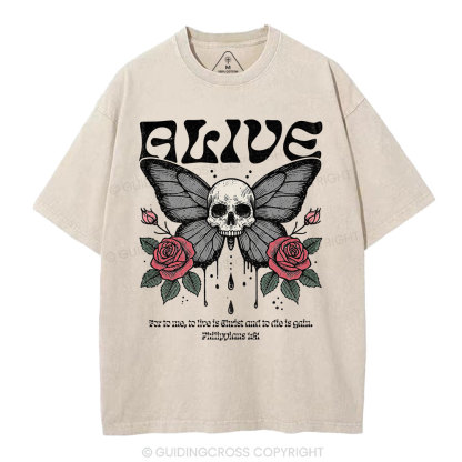 Alive Christian Washed T-Shirt