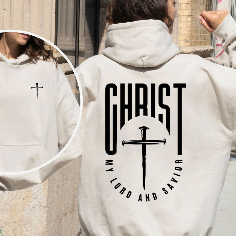Christ My Lord And Savior christian Fleece Hoodie Set