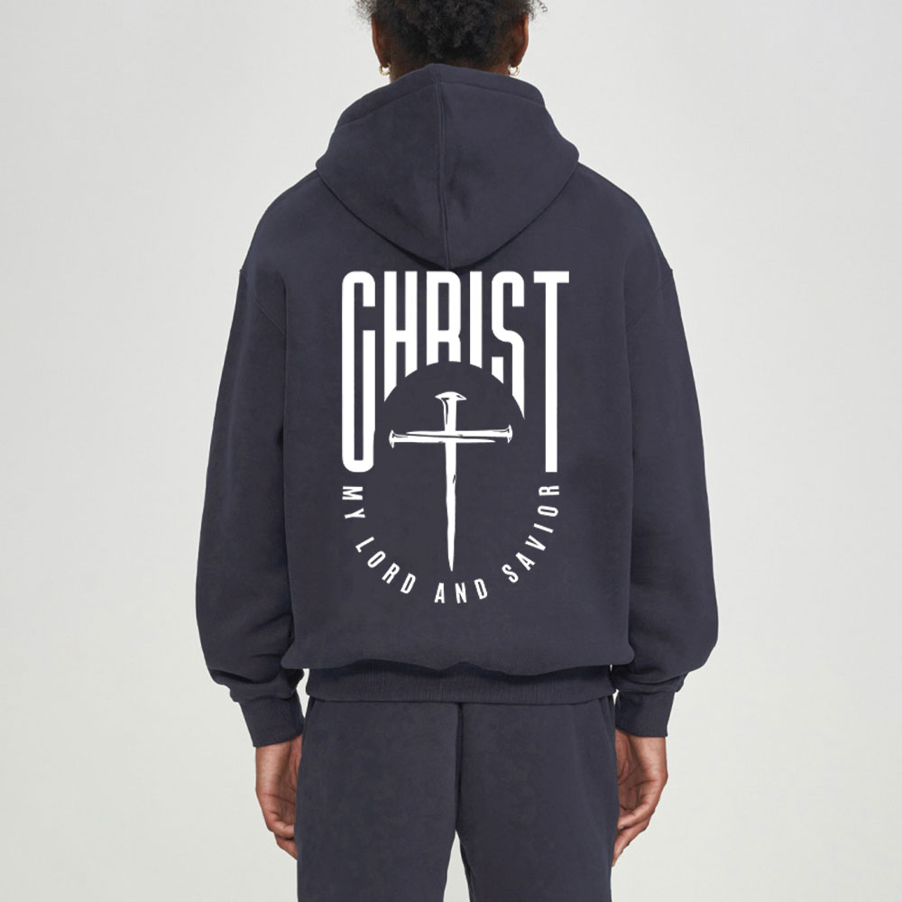 Christ My Lord And Savior christian Fleece Hoodie Set