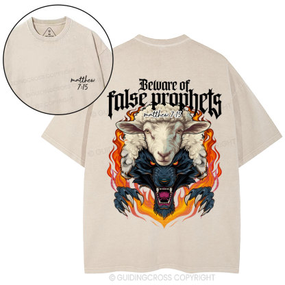 Beware Fraise Prophets Christian Washed T-Shirt