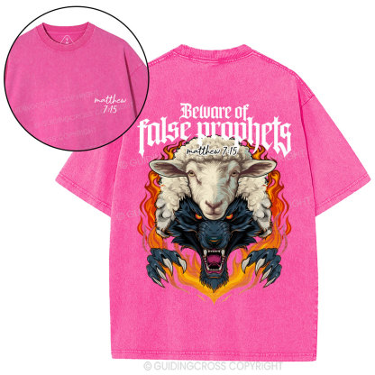 Beware Fraise Prophets Christian Washed T-Shirt