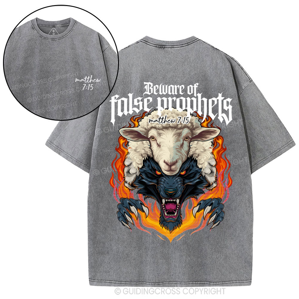 Beware Fraise Prophets Christian Washed T-Shirt