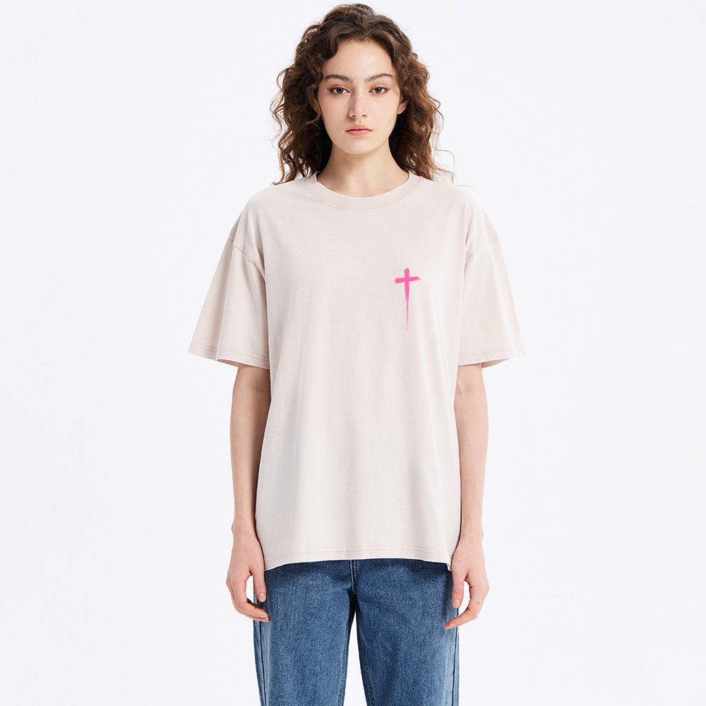 Faith Over Fear Christian Washed T-Shirt
