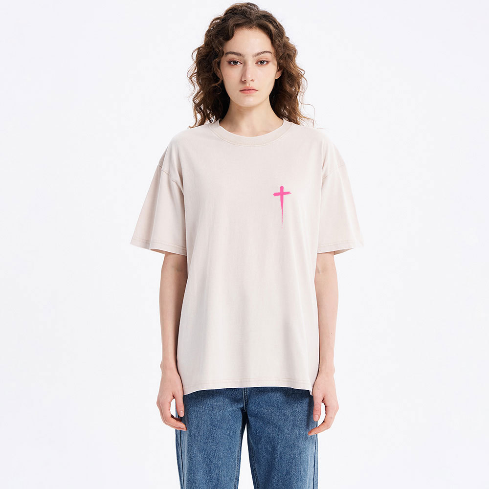 Faith Over Fear Christian Washed T-Shirt