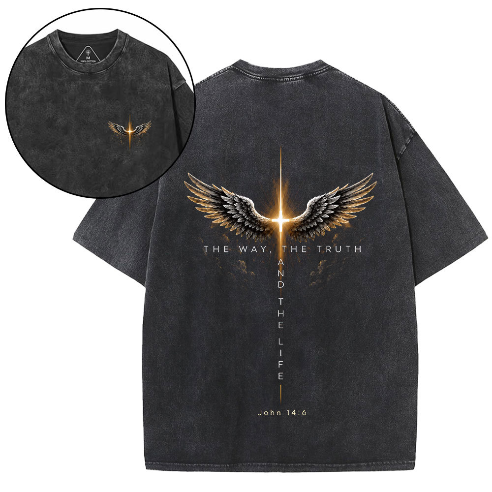 New-Sample Christian Washed T-Shirt双面原件31.95 Sale - GuidingCross