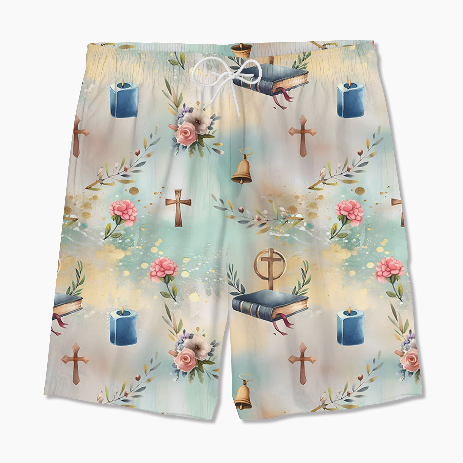 Bible Cross And Candle Christian Hawaiian Shirt