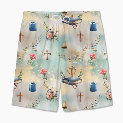 Bible Cross And Candle Christian Hawaiian Shirt