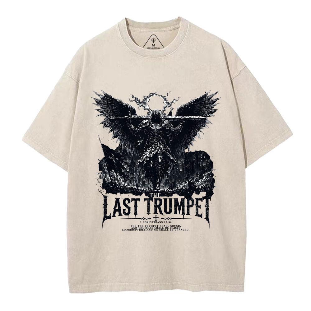 The Last Trumpet Christian Washed T-Shirt