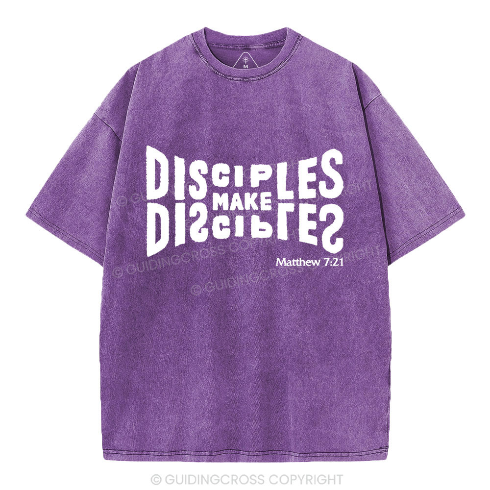 Go And Make Disciples Christian Washed T-Shirt