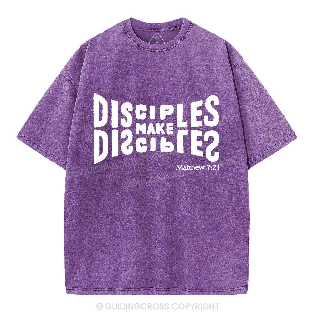 Go And Make Disciples Christian Washed T-Shirt
