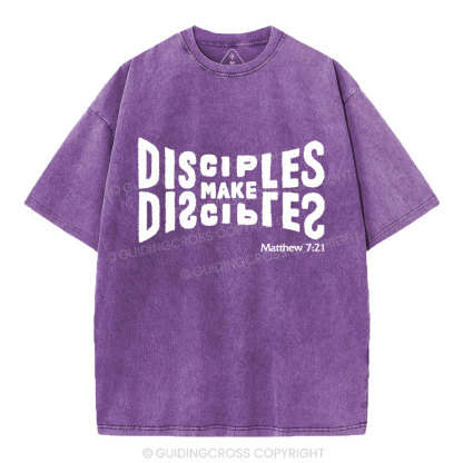 Go And Make Disciples Christian Washed T-Shirt