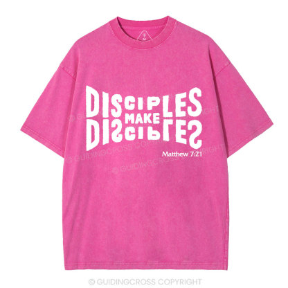 Go And Make Disciples Christian Washed T-Shirt