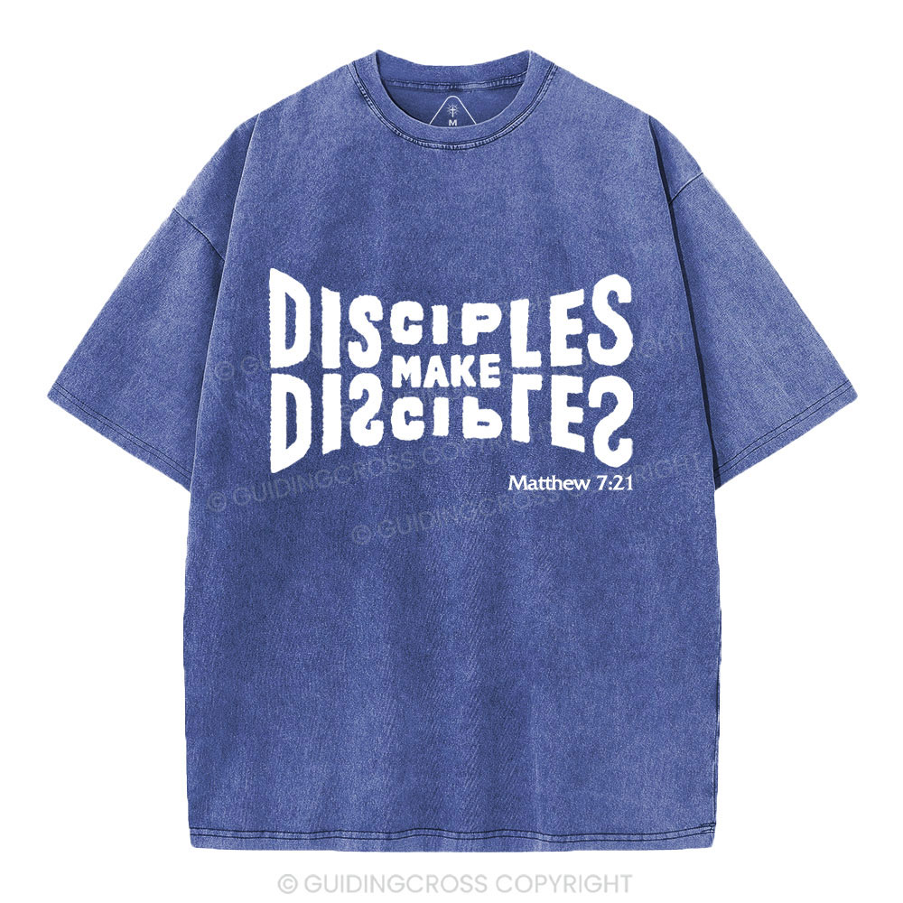 Go And Make Disciples Christian Washed T-Shirt