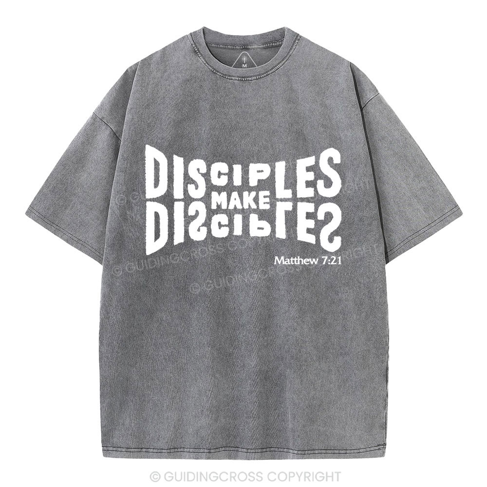 Go And Make Disciples Christian Washed T-Shirt