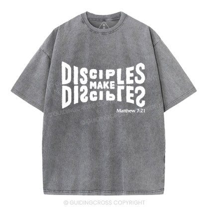 Go And Make Disciples Christian Washed T-Shirt