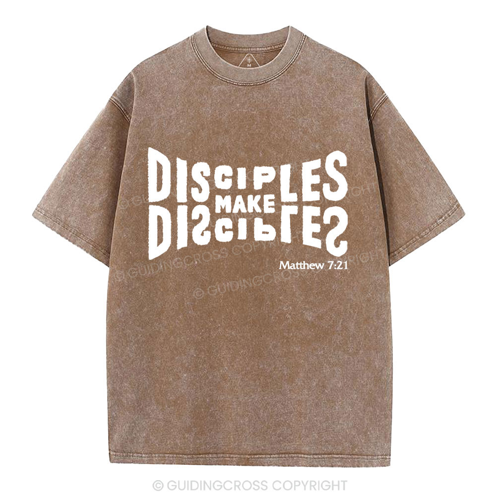 Go And Make Disciples Christian Washed T-Shirt