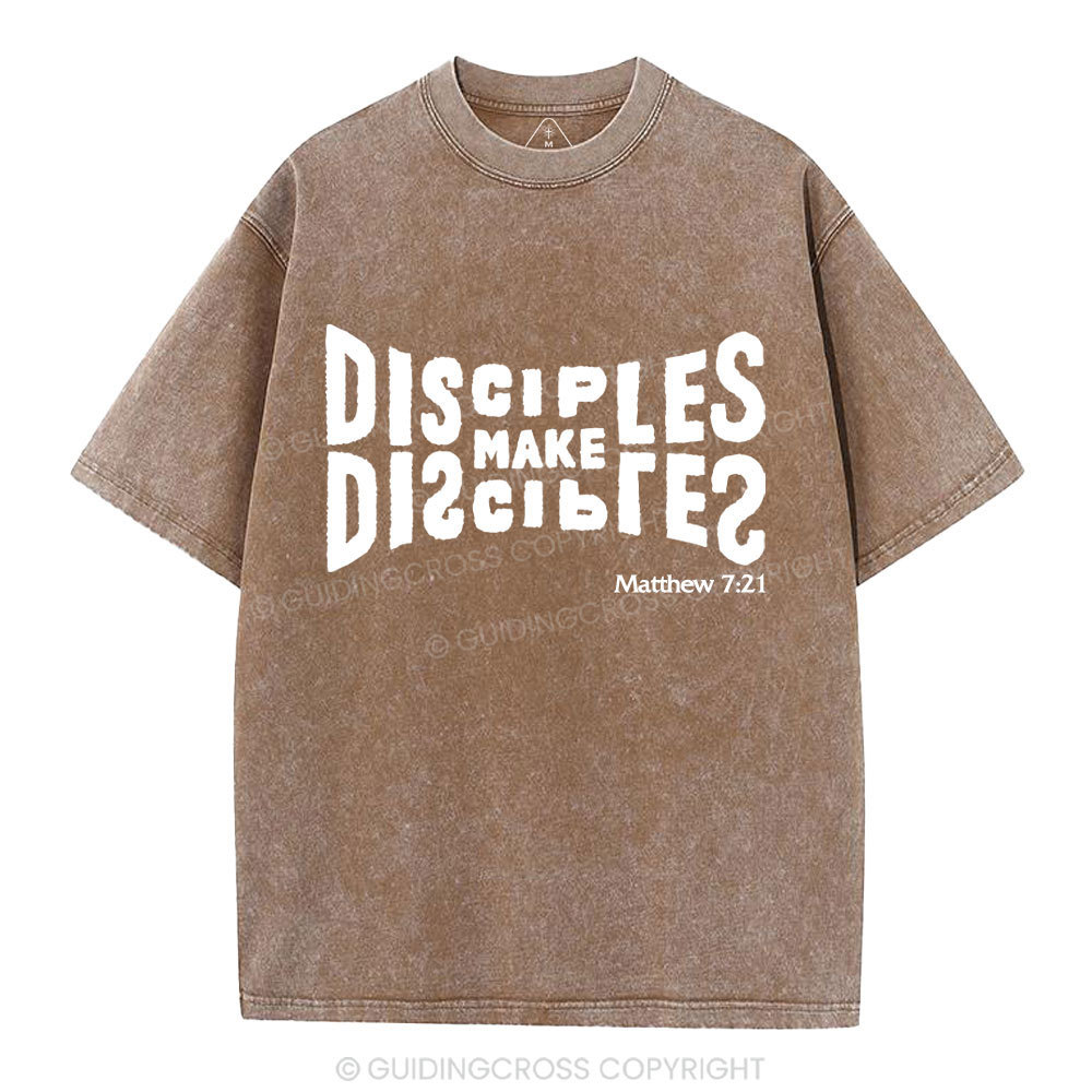 Go And Make Disciples Christian Washed T-Shirt