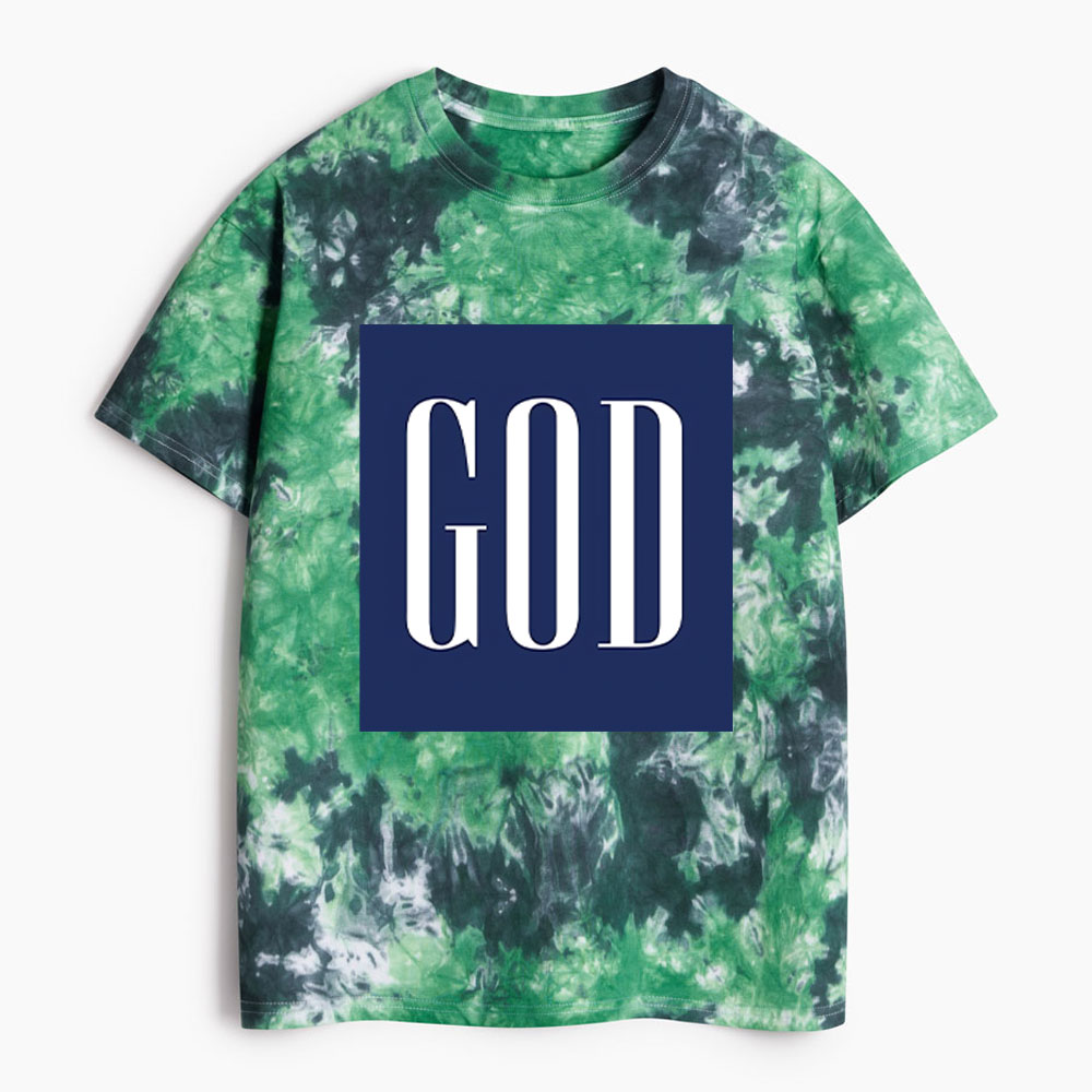 GOD Christian Heavy Cotton Tie Dye T-Shirt