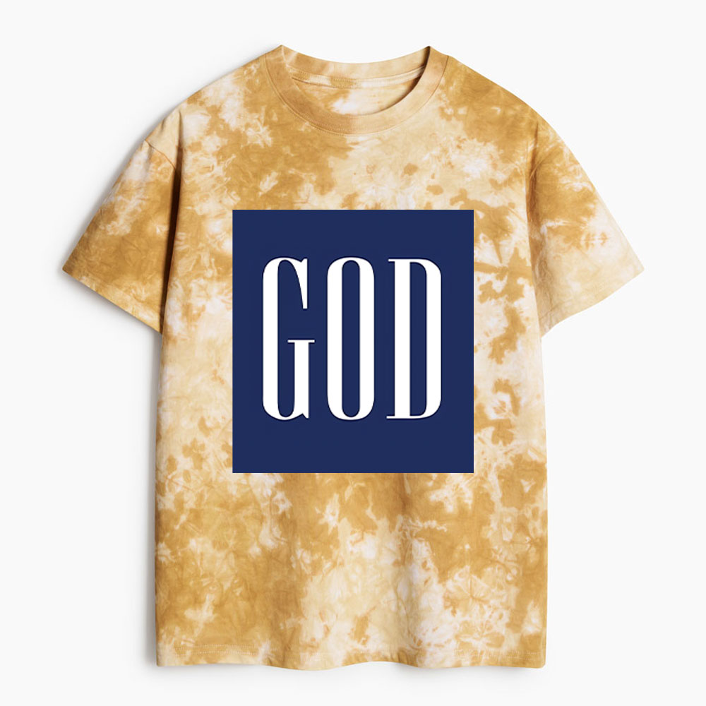 GOD Christian Heavy Cotton Tie Dye T-Shirt