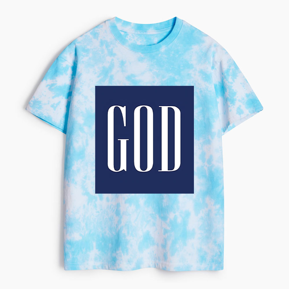 GOD Christian Heavy Cotton Tie Dye T-Shirt