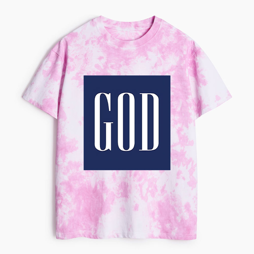 GOD Christian Heavy Cotton Tie Dye T-Shirt