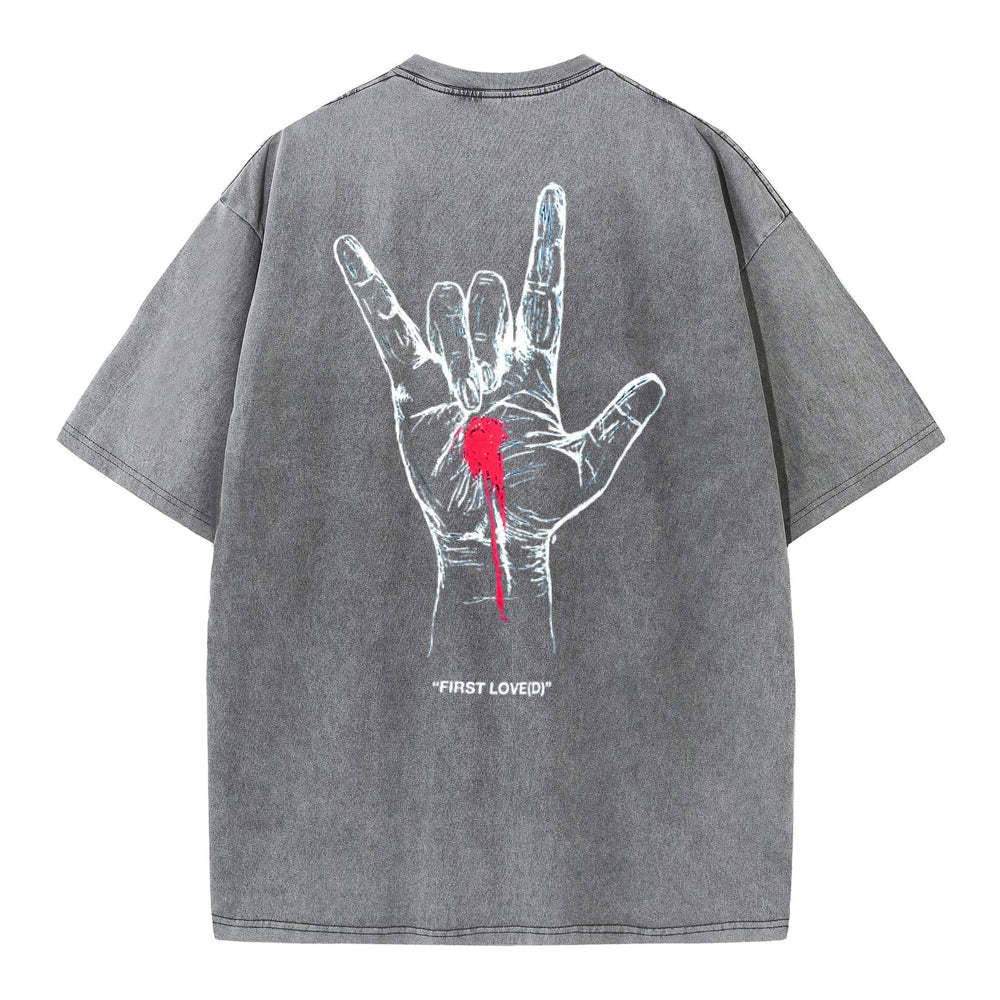 First Love Christian Washed T-Shirt