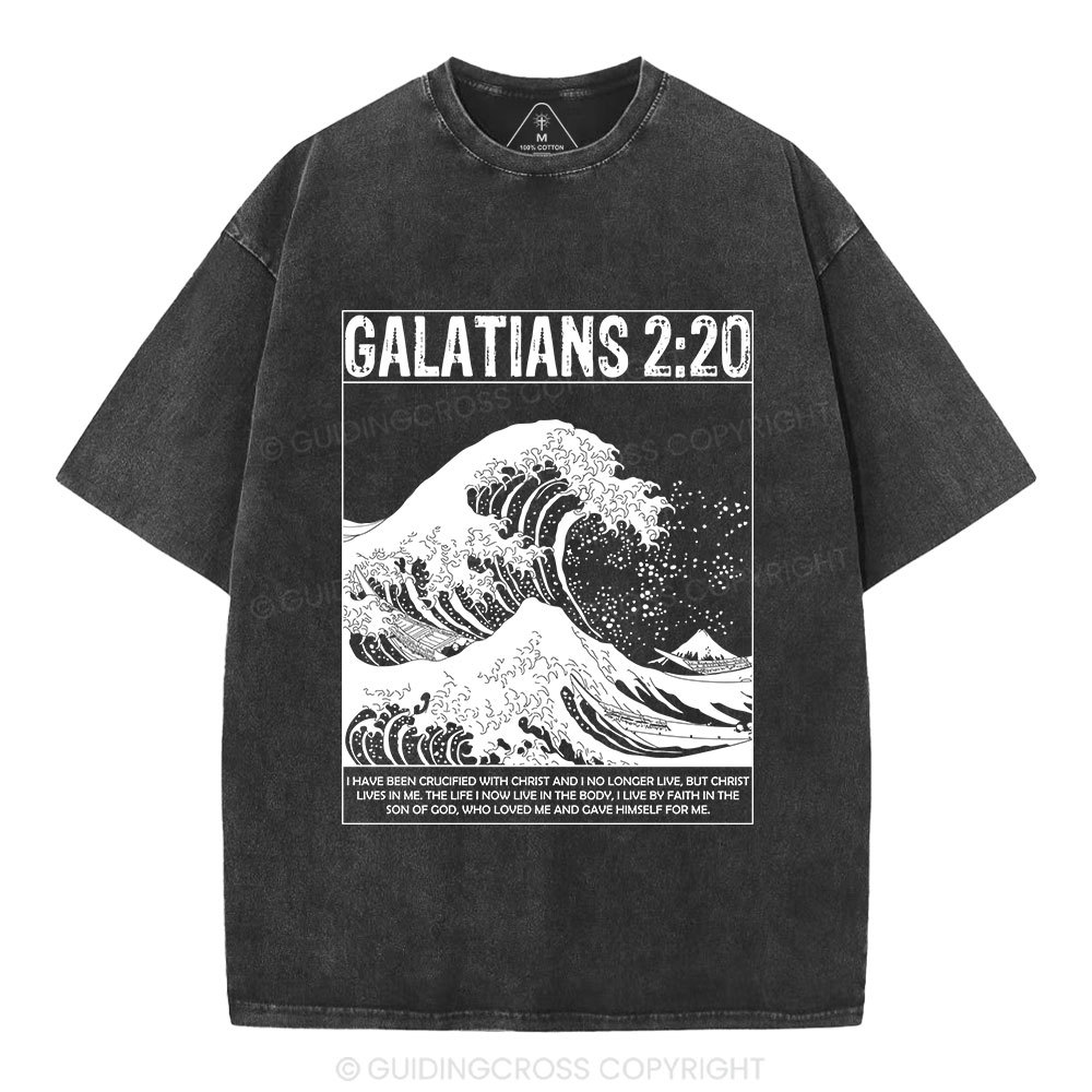 Galatians 2:20 Christian Washed T-Shirt