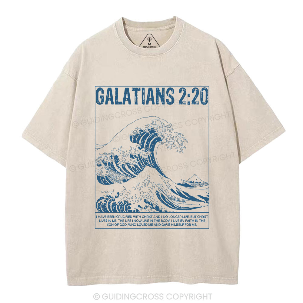 Galatians 2:20 Christian Washed T-Shirt